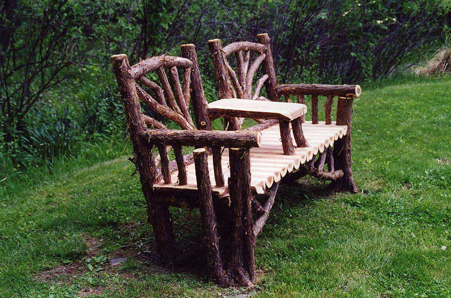 Outdoor Rustic Benches | Park Benches | Patio Furniture | Tree Benches ...